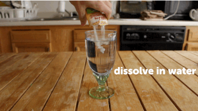 dissolve in water